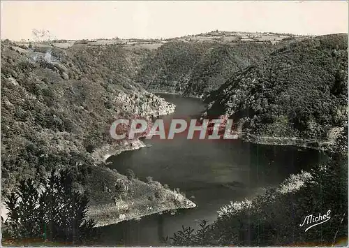 Moderne Karte Gorges de la Dordogne Correze Cantal Barrage de l'Aigle La Dordogne a Nauzenac Soursac