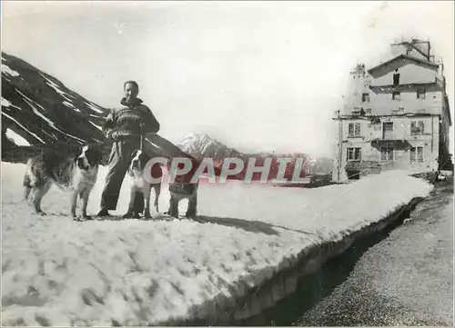 Moderne Karte Ecole de Chiens d'Avalanche La Rosiere Col du Petit Saint Bernard