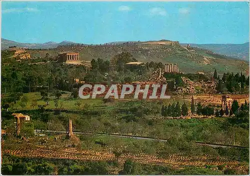 Cartes postales moderne Agrigento Panorama de la Vallee des Temples