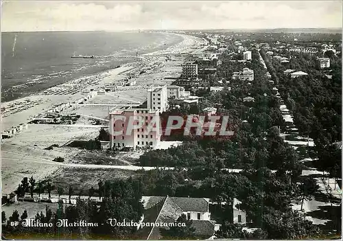 Moderne Karte Milano Maritime Veduta panoramica