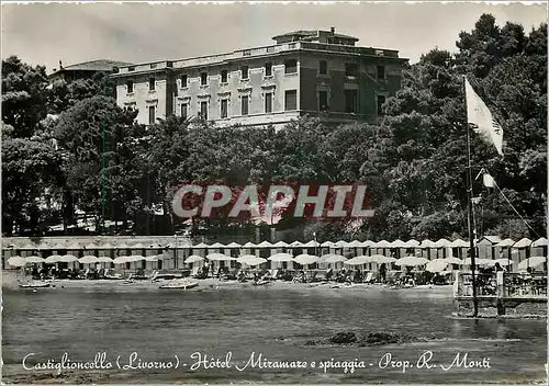 Moderne Karte Castiglioncella Hotel Miramare e spiaggia Prop R Monti