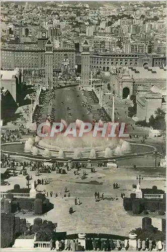 Cartes postales moderne Barcelona Le Parc de Montjuich La Fontaine Monumental