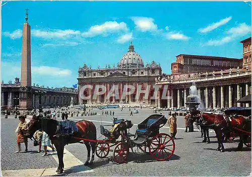 Cartes postales moderne Citta del Vaticano Place et Basilique de St Pierre