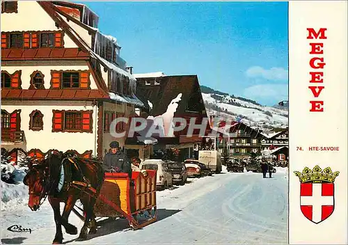 Moderne Karte Megeve Hte Savoie Sports d'Hiver