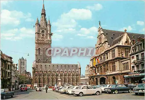 Moderne Karte Gand Beffroi et Theatre Royal Neerlandais