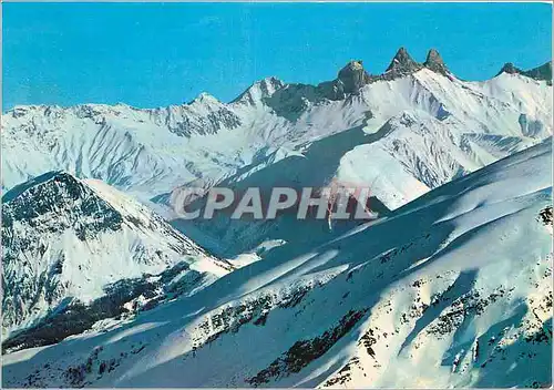 Cartes postales moderne La Maurienne en Hiver Les Aiguilles d'Arves Savoie
