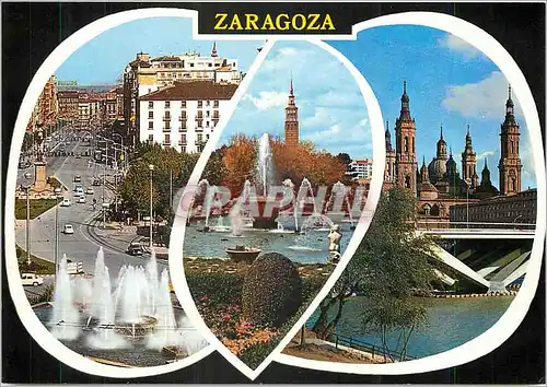 Moderne Karte Zaragoza Bellezas de la Ciudad Beautes de la Ville