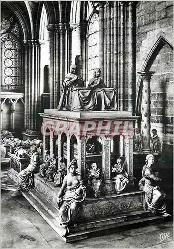 Cartes postales moderne Basilique de Saint Denys Tombeau de Louis XII et d'Anne de Bretagne