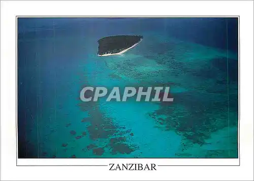 Cartes postales moderne Aerial view of Bawe Island Zanzibar