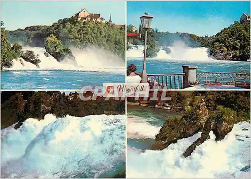 Moderne Karte Rheinfall Schweiz