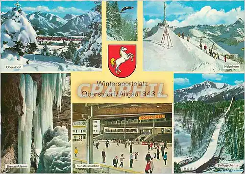 Cartes postales moderne Wintersportplatz Oberstdorf Allgau