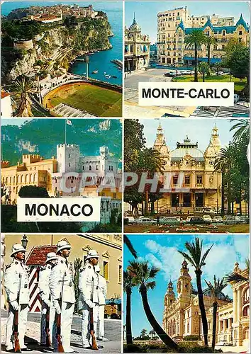 Moderne Karte Principaute de Monaco Souvenir de Monaco Monte Carlo