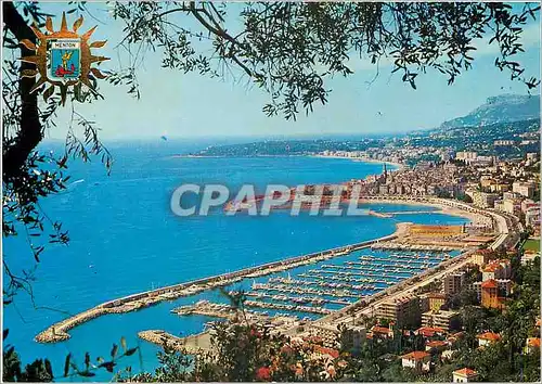 Cartes postales moderne Cote d'Azur Menton Alpes Maritimes Vue generale Le Nouveau Port