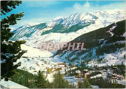 Moderne Karte Vars Hautes Alpes Station de neige