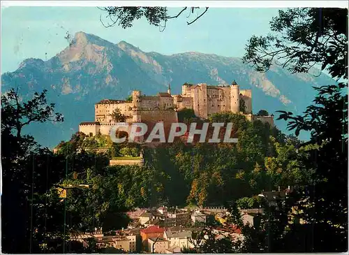 Cartes postales moderne Salzburg Austria Hohenzalzburg fortress towards Untersberg