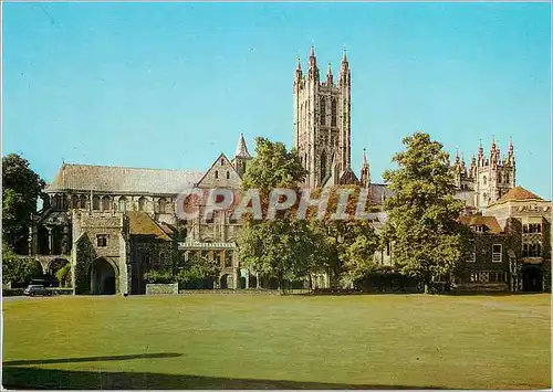 Cartes postales moderne Canterbury Cathedral from the Greencourt on the North
