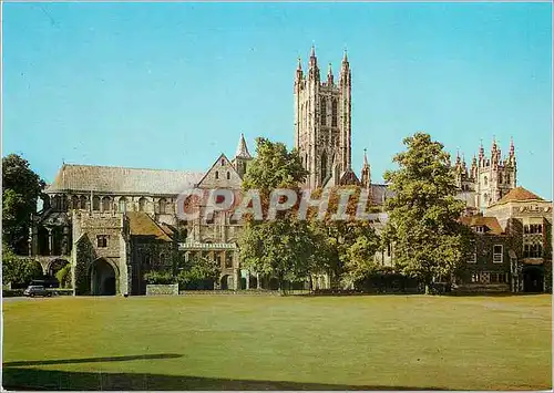 Moderne Karte Canterbury Cathedral from the Greencourt on the North