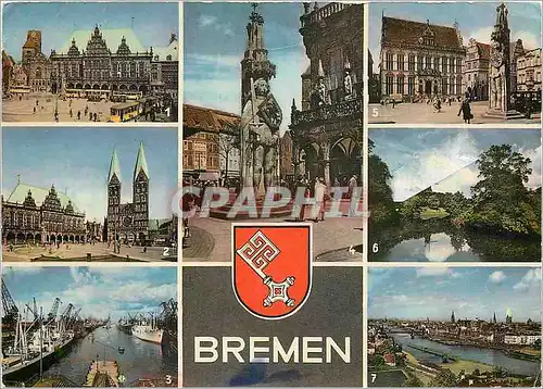 Cartes postales moderne Bremen Marktplatz und Rathaus