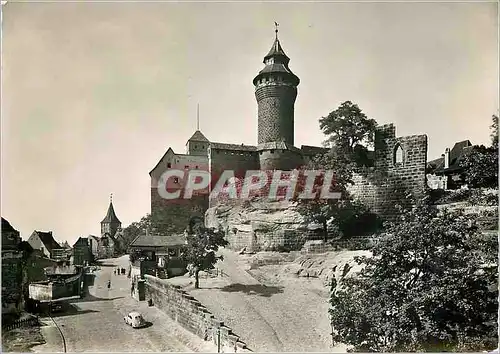 Moderne Karte Nurnberg Burgaufgang zum Himmerlstormit Sinwellturm