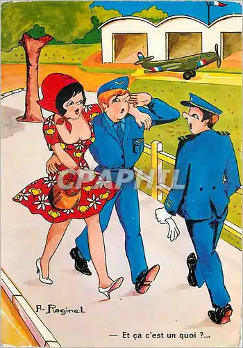 Cartes postales moderne Humoristiques Militaires Avion Militaria