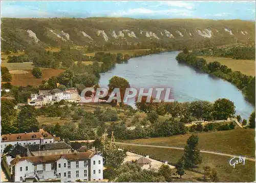 Moderne Karte La Roche Guyon S et O Point de vue pris de la Route des Cretes vers la Seine