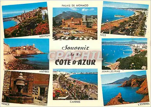 Cartes postales moderne Souvenir de la Cote d'Azur