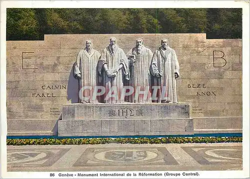 Moderne Karte Geneve Monument International de la Reformation Groupe Central