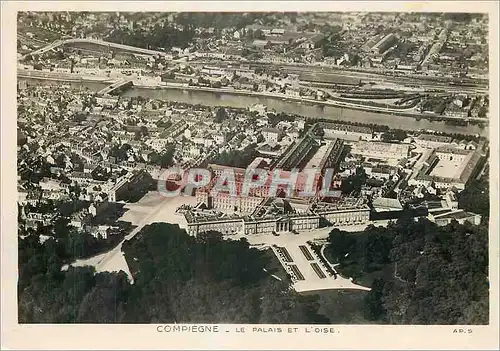 Cartes postales moderne Compiegne Le Palais et l'Oise