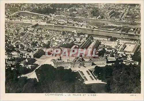 Moderne Karte Compiegne Le Palais et l'Oise