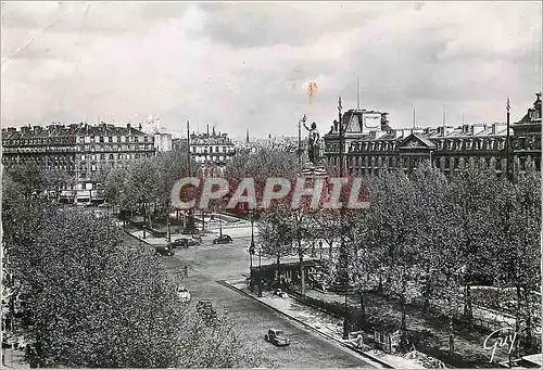 Cartes postales moderne Paris La Place de la Republique Au fond la basilique du Sacre Coeur de Montmartre