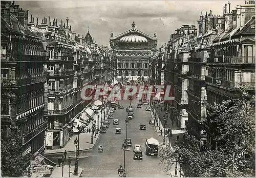 Moderne Karte Paris Avenue de l'Opera