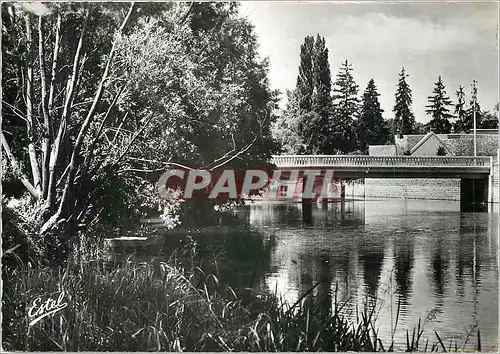 Moderne Karte Mery sur Seine Aube Le pont sur la Seine