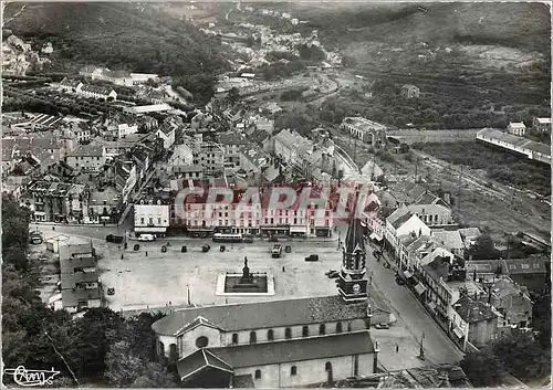 Moderne Karte Creusot S et L Vue aerienne Place Schneider