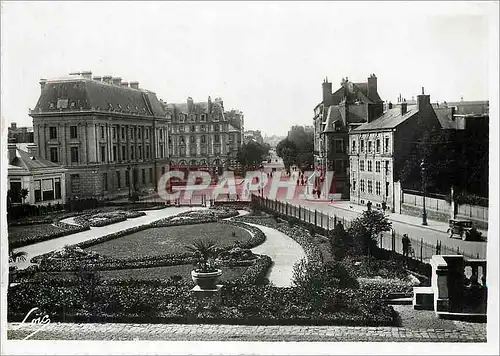 Cartes postales moderne Rennes Avenue Janvier vue du Square du Palais Saint Georges
