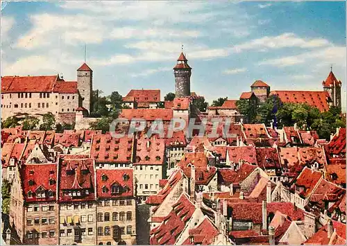 Cartes postales moderne Nurnberg Blick auf die Altstadt
