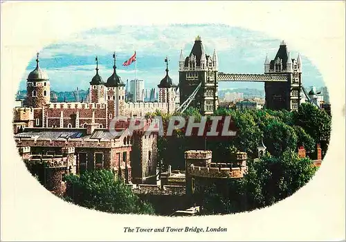 Cartes postales moderne The Tower and Tower Bridge London