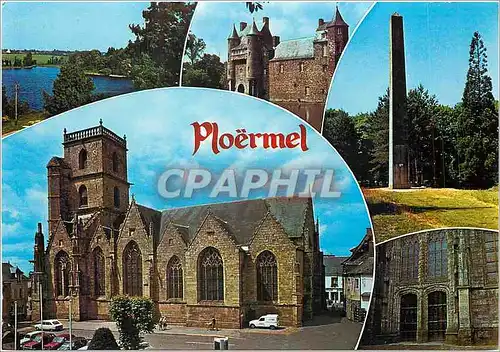 Cartes postales moderne Ploermel Morbihan L'Eglise Saint Armel L'Etang au Duc