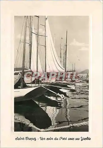Cartes postales moderne Saint Tropez Un coin du Port avec ses Yachts Bateaux