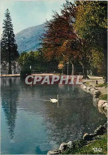 Cartes postales moderne Luchon Haute Garonne La Reine des Pyrenees Les Jardin et le lac des Quinconces