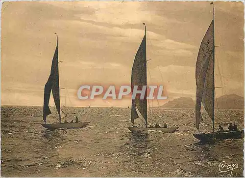 Moderne Karte Cannes Les Regates Bateaux