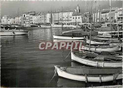 Moderne Karte La Cote des Maures Saint Tropez Le Port Bateaux