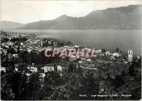 Moderne Karte Lago Maggiore Luino Panorama