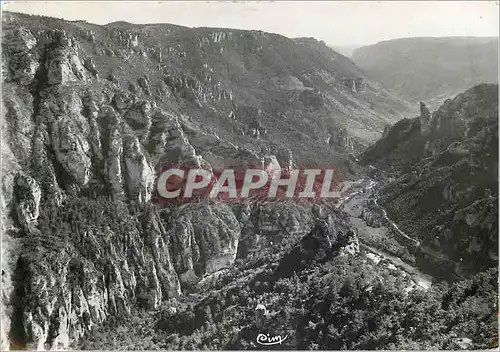 Cartes postales moderne Gorges du Tarn Lozere Les Gorges en aval du Point Sublime