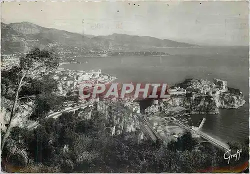 Cartes postales moderne La Cote d'Azur Monte Carlo Monaco vue generale vers le Cap Martin et Bordighera