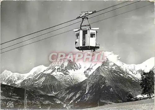 Cartes postales moderne Le Mont d'Arbois Panorama sur le Mont Blanc Teleferique