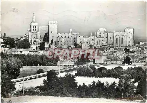 Moderne Karte Avignon Vaucluse nouveau Pont et le Palais des Papes