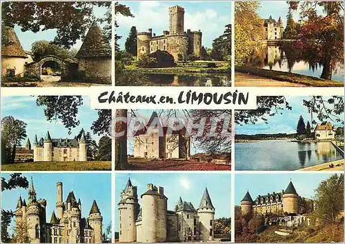 Cartes postales moderne Chateaux en Limousin Brignac Montbrun Nieul Nexon Brie Ballerand Bagnac Rochechouart