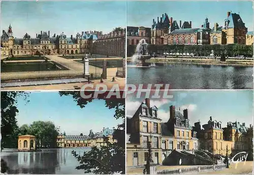 Cartes postales moderne Fontainebleau et ses Merveilles La cour du Cheval Blanc et le Palais