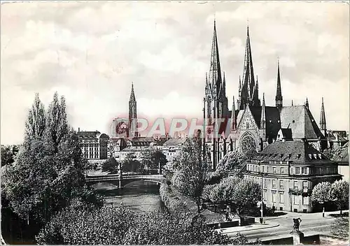 Moderne Karte Strasbourg Eglise St Paul La Cathedrale