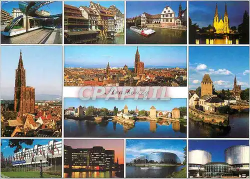 Moderne Karte Strasbourg